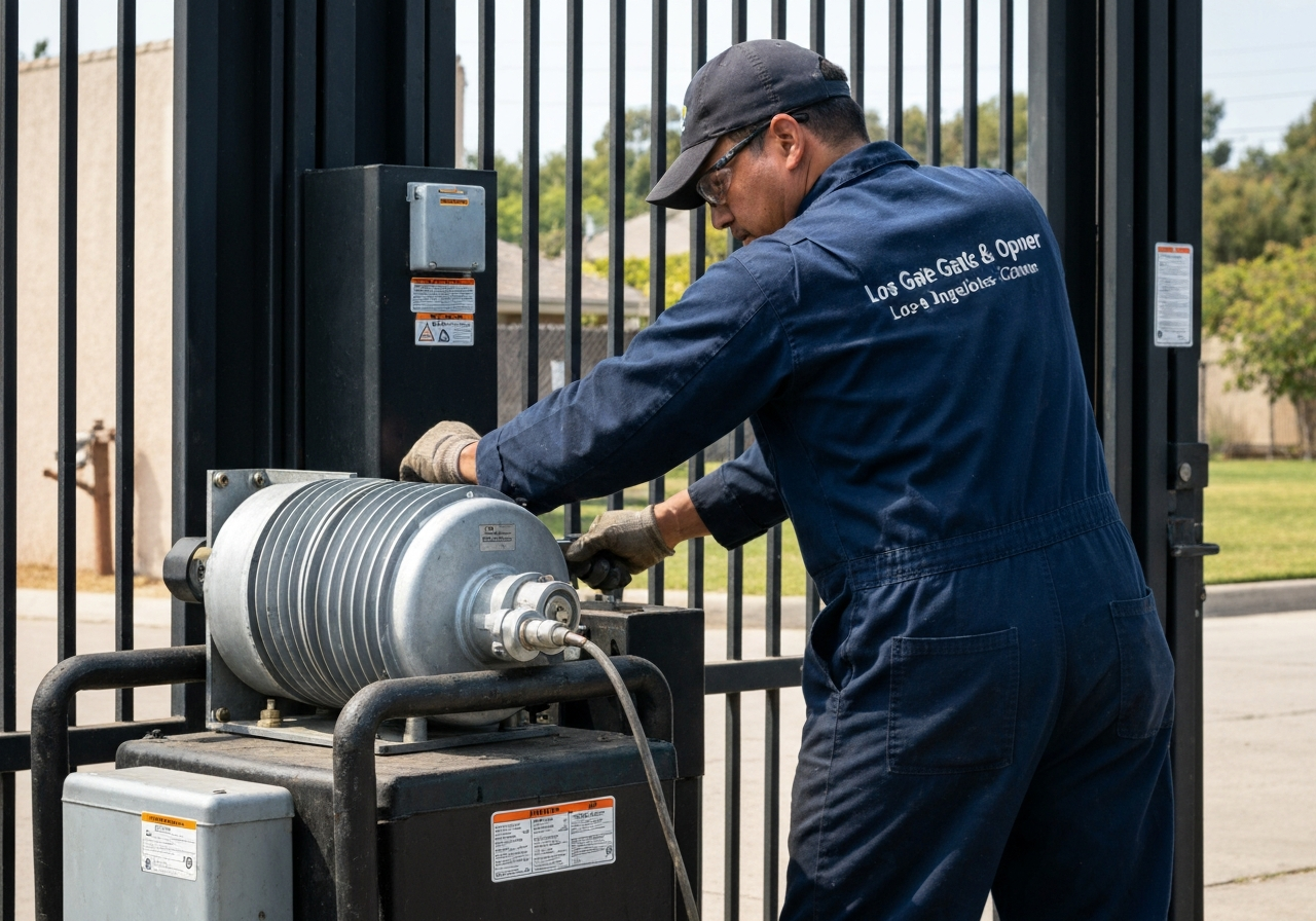 Gate motor and opener repair by professional technician in Studio City, CA
