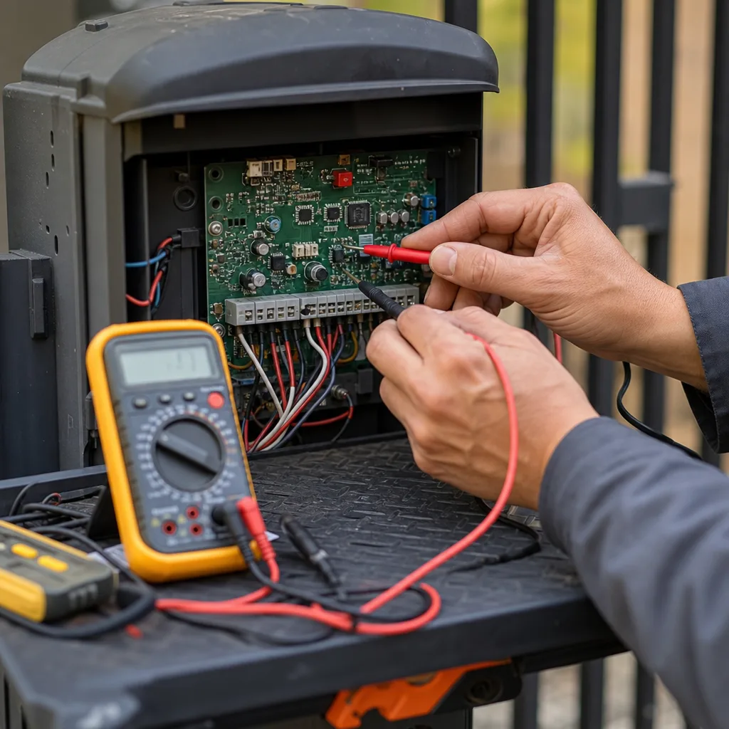 Illustration for gate opener repair