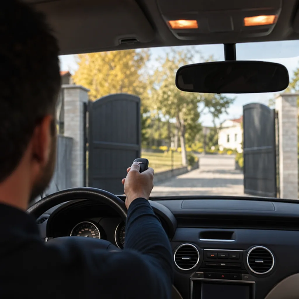 Illustration for automatic driveway gate installation cost